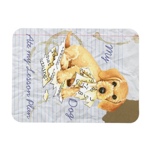 My Wirefold Dachshand 食べ My Lesson Plan マグネット (横)