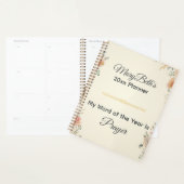 My Word Of The Year Is Prayer Floral プランナー手帳 (ディスプレー)