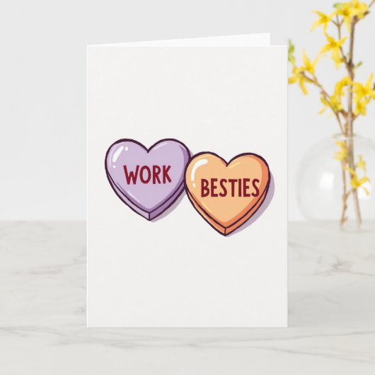 My Work Bestie Is The Best Card カード (黄色い花)
