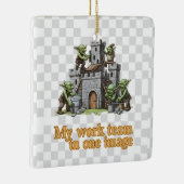 My Work Team Funny Goblin Humor ceramic セラミックオーナメント (右)