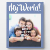 "My World" – 家族の写真 フォトプラーク (正面)