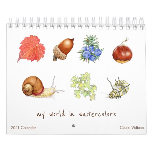 My World in Water Colors 2021カレンダー カレンダー (カバー)