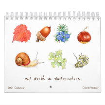 My World in Water Colors 2021カレンダー