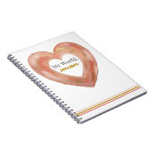 My World Mom Painted Heart ノートブック (右側)