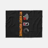 My Worst Funny For Gamers  フリースブランケット (正面(横))