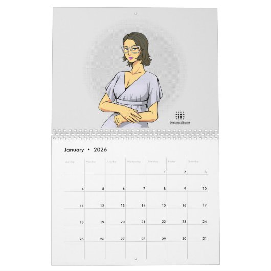 My Year with MonaLiza カレンダー (1月 2026)