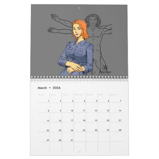 My Year with MonaLiza カレンダー (3月 2026)