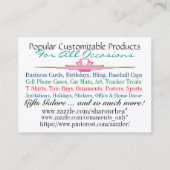 My Zazzle Products名刺2 名刺 (裏面)