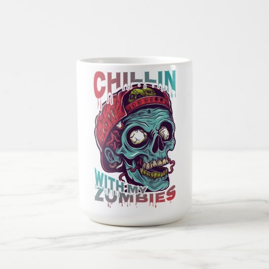 My Zombies Mug | Funny Halloween Horror コーヒーマグカップ (中央)