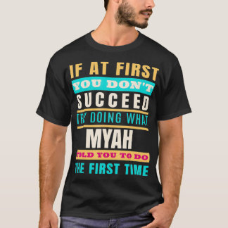 MYAH Personalized Name  MYAH First Name  Tシャツ