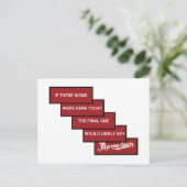 Myanmar-Shave – 更新されたBurma-Shave ポストカード (スタンド正面)