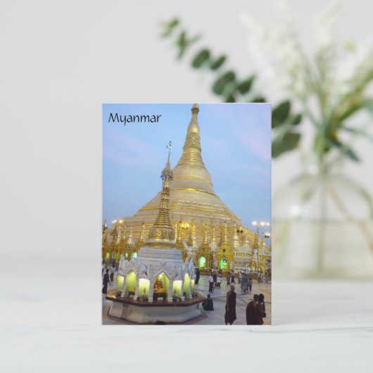 myanmar shwedagon ポストカード (スタンド正面)