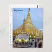 myanmar shwedagon ポストカード (正面/裏面)