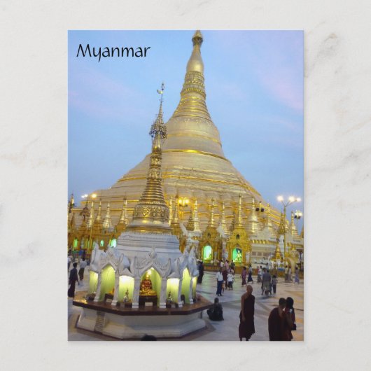 myanmar shwedagon ポストカード (正面)