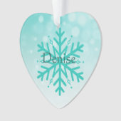 Myastenia パーソナライズされた Gravis Warriorスノーフレーク オーナメント (正面)