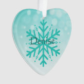 Myastenia パーソナライズされた Gravis Warriorスノーフレーク オーナメント (正面)