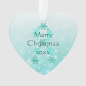 Myastenia パーソナライズされた Gravis Warriorスノーフレーク オーナメント (裏面)