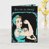 Myastenia Gravis Warrior Greeting Card for Friend カード (黄色い花)