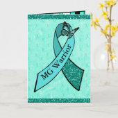 Myastenia Gravis Warrior Greeting Card for Friend カード (黄色い花)