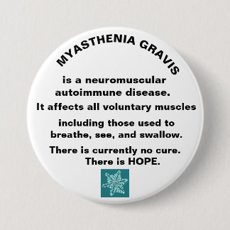 MyastheniaのGravisの認識度 缶バッジ