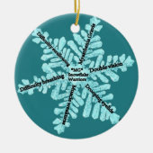 Myasthenia Gravis/一緒に私達は治療を見つけてもいいです セラミックオーナメント (正面)