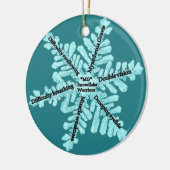 Myasthenia Gravis/一緒に私達は治療を見つけてもいいです セラミックオーナメント (左)