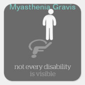 Myasthenia Gravis Sticker~ スクエアシール (正面)