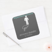 Myasthenia Gravis Sticker~ スクエアシール (封筒)