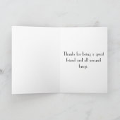 Mycelium Fun Mushroom Greeting Card カード (内部)