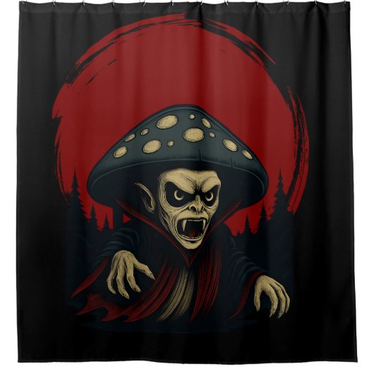 MycoVamp出血歯菌類 シャワーカーテン (正面)