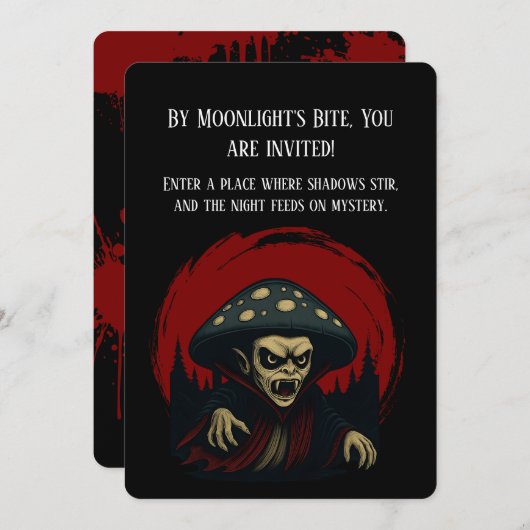 MycoVamp出血歯菌類 招待状 (正面/裏面)