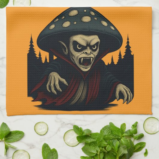MycoVamp- Bleeding Tooth Fungi キッチンタオル (折り畳み)