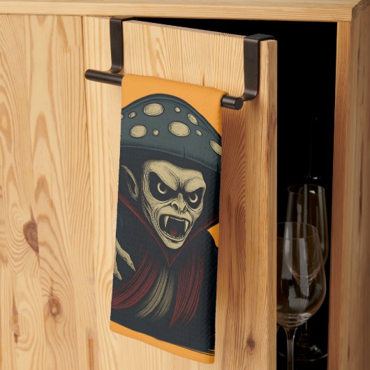 MycoVamp- Bleeding Tooth Fungi キッチンタオル (三つ折り)