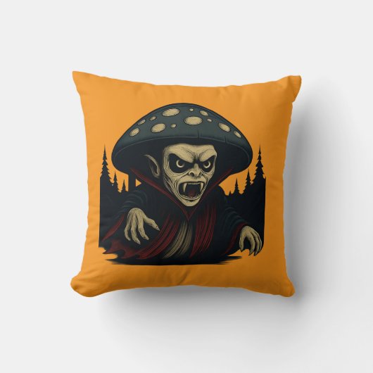 MycoVamp- Bleeding Tooth Fungi "orange" クッション (正面)