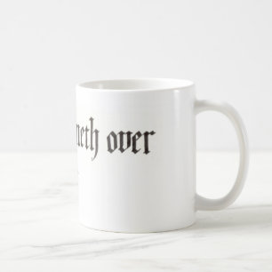 "MyCupRunnethOver"マグ(11そして15のoz) コーヒーマグカップ