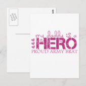 mydaddyisaheroproudarmybratの複数形 ポストカード (正面/裏面)