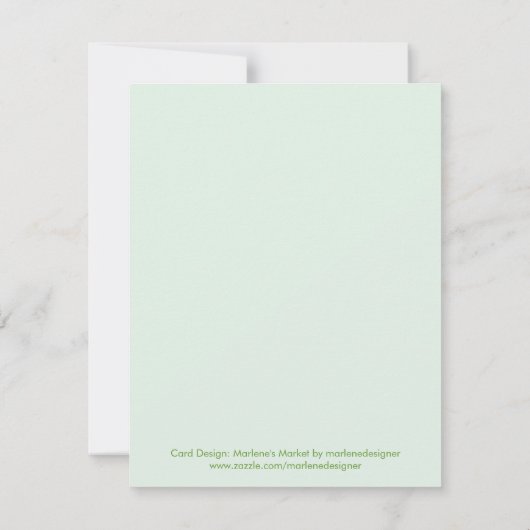 Mydletoe婚約写真発表 案内状 (裏面)