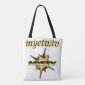 MYETVのトートバッグ（白） トートバッグ (裏面)