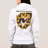 MYETVの女性フルジップフード付きスウェットシャツ- 15年 パーカ (裏面)