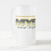 MYETVの曇りガラス杯 フロストグラスビールジョッキ (正面左)