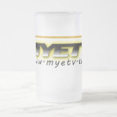 MYETVの曇りガラス杯 フロストグラスビールジョッキ (中央)
