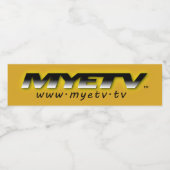 MYETVの水瓶ラカスタマイズベル ペットボトルラベル (シングルラベル)