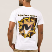 MYETVの男性のためのキャンバスジャージーTシャツ – 15年 Tシャツ (裏面)