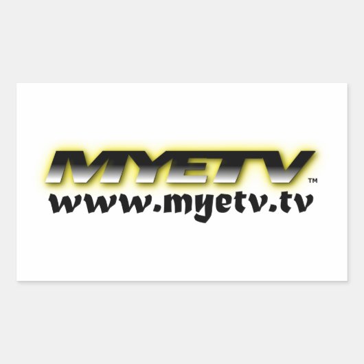 MYETVステッカー(透明) 長方形シール (正面)