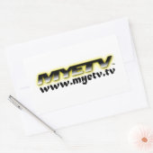 MYETVステッカー(透明) 長方形シール (封筒)
