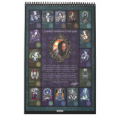 Myka Jelinaの芸術のカレンダー2010-2011年 カレンダー (裏面)