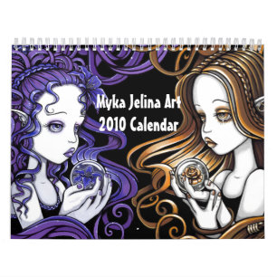 Myka Jelinaの芸術のゴシック様式ファンタジーの芸術のカレンダー2010年 カレンダー