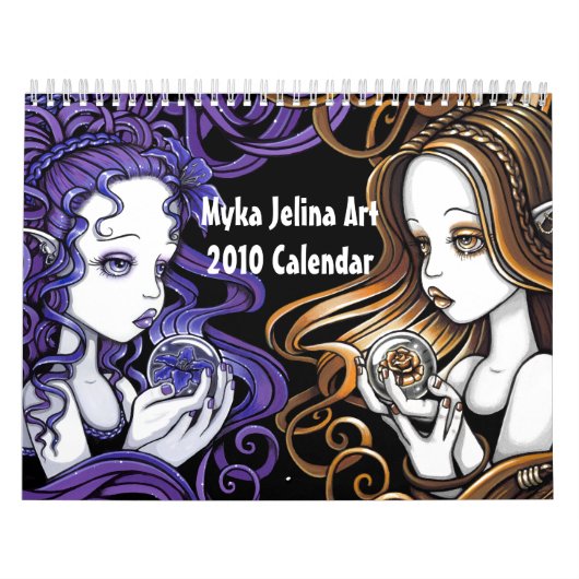 Myka Jelinaの芸術のゴシック様式ファンタジーの芸術のカレンダー2010年 カレンダー (カバー)