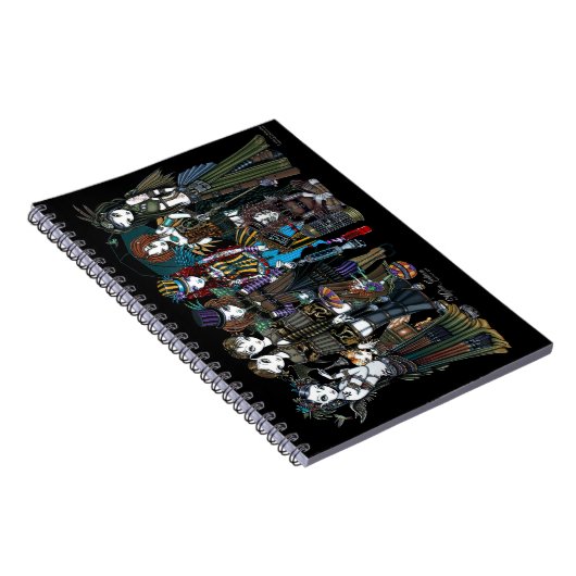 Myka Jelinaの芸術のSteampunkの種族の妖精のノート ノートブック (右側)