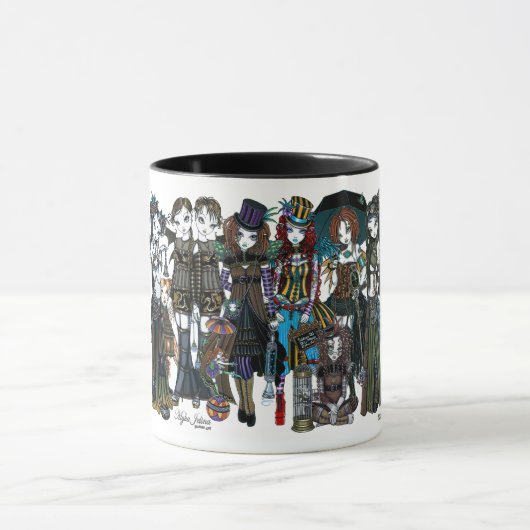 Myka Jelina Steampunkのサーカスの妖精のマグ マグカップ (中央)